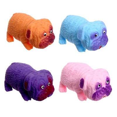 Мялка антистресс тянучка «Собака», с песком, в шоубоксе, МИКС