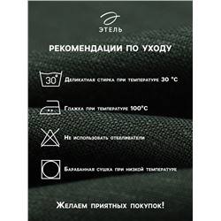 Набор сервировочных салфеток с декоративными кольцами Этель Green 40х40 см - 2 шт, 100% лён