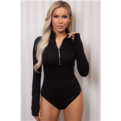 Боди чёрное трикотажное Элла №1