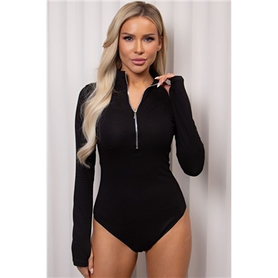 Боди чёрное трикотажное Элла №1