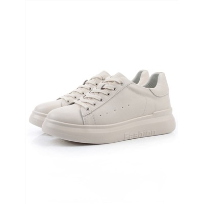 03-YC151-3 LT. BEIGE Кеды женские (натуральная кожа)