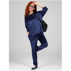 Вениса-Жаккард - костюм синий