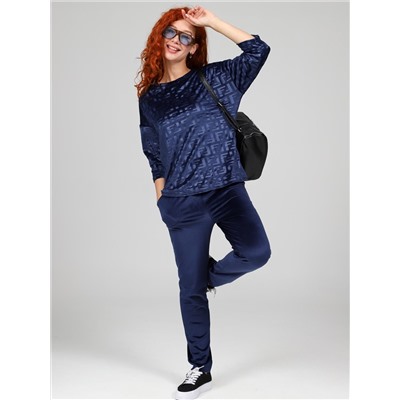 Вениса-Жаккард - костюм синий