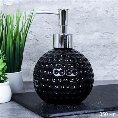 Дозатор для жидкого мыла 350 мл / DW29153 Black /уп 60/