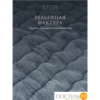 Estia ДЖИНЕВРА син. Покрывало 240х260, 1 пр., 100% полиэстер
