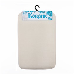 Коврик «Лён», 40×60 см, цвет бежевый