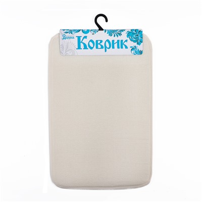 Коврик «Лён», 40×60 см, цвет бежевый