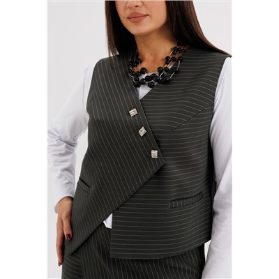 Костюм юбочный 5282 зеленый