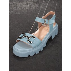 08-PEY182-5 LIGHT BLUE Босоножки женские (натуральная кожа)