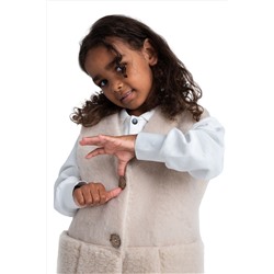 Жилет детский меховой ПЛЮША карамель