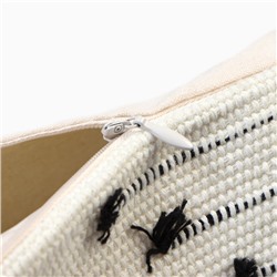 Наволочка декоративная с кисточками «Этель. Сканди», 45×45 см, чёрная