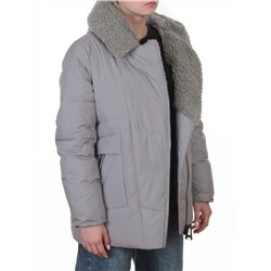 M-8866 GRAY Куртка зимняя женская (150 гр. холлофайбер)