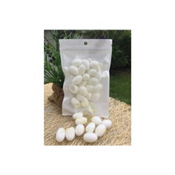 Белые шелковые коконы, Cocoon white, 20 шт