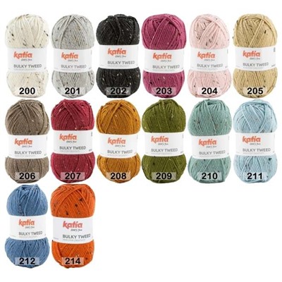 Пряжа Katia BULKY TWEED