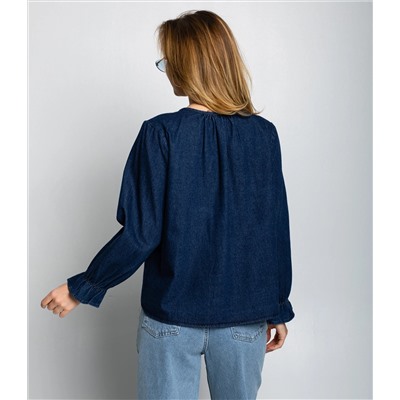 Блуза #КТ73555, синий