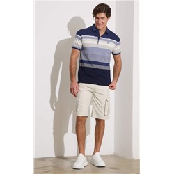 Футболка-поло F211-07-564b blue