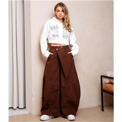 Джинсы #КТ3962, коричневый