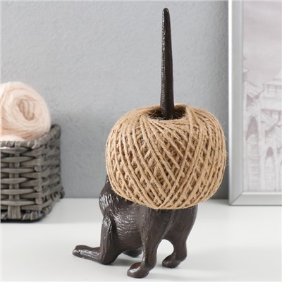 Фигурка-катушка для ниток «Кот», чугун, 12×21.5 см