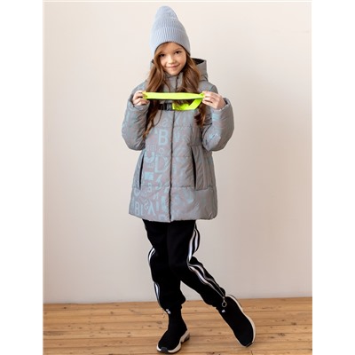 2165-S Куртка на синтепоне серо-голубой/140