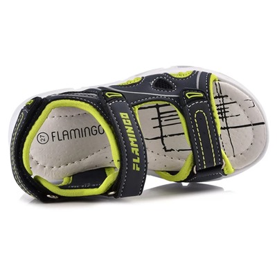 Туфли летн Flamingo 231с-з15-3587 син/зел