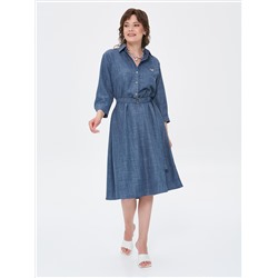 Платье миди с рукавом 3/4