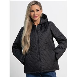 Куртка демисезонная стеганая (черная матовая) Б15194-25М