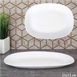 Блюдо прямоугольное 230 мм / FLFYP90 (WHITE) /уп 24/