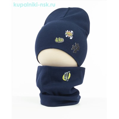 02-70-LT Комплект (колпак+снуд) (50-52)