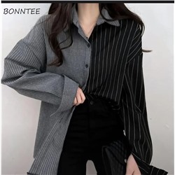 Рубашка в полоску женская