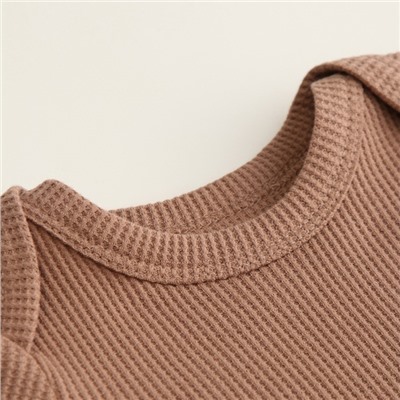 Набор боди 2 шт. SL HOME, рост 80-86 см, бежевый, кофейный