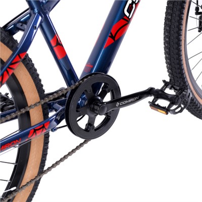 Велосипед 24" рама 13" 7sp COMIRON REBEL сине-красный