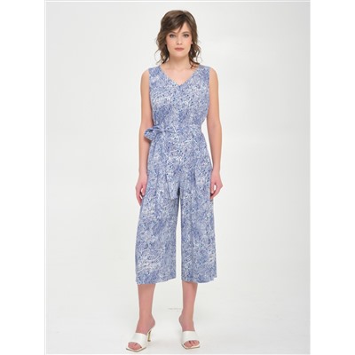 Комбинезон синий с поясом