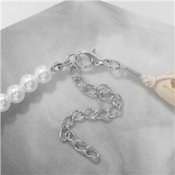 Чокер «Морская звезда», цвет белый в серебре, 42 см