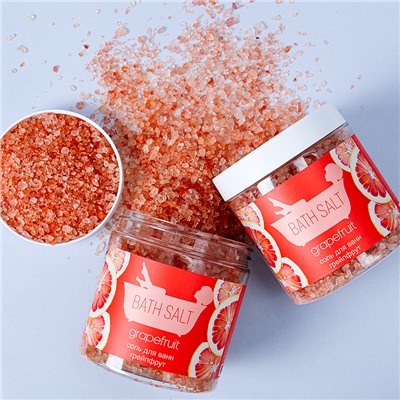 Соль для ванны  Grapefruit (грейпфрут), банка 600 гр
