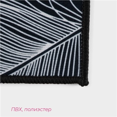 Коврики для дома Доляна «Перья», 2 шт., 40×60, 40×121 см