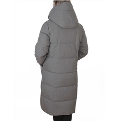 8836 GRAY/GREEN Пальто зимнее женское (150 гр. холлофайбер)