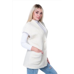 Женский жилет WOOL, цвет ВАНИЛЬ, цвет БЕЛЫЙ
