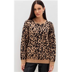 Джемпер TP322-15703 beige leopard