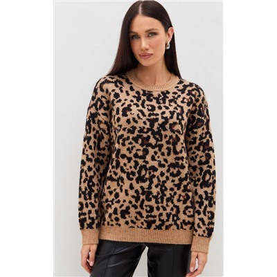 Джемпер TP322-15703 beige leopard
