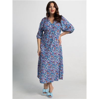 Платье Неповторимая (голубое) П15501-34М