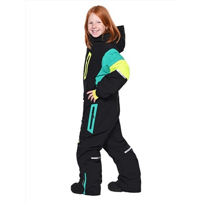 Комбинезон T-9080 Черно-зеленый