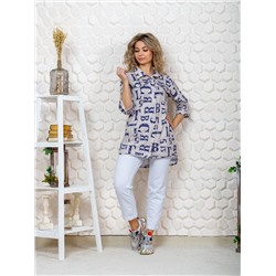 445 Туника "Буквы на песочном"