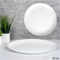Тарелка обеденная 254 мм белая / ZSP100 (WHITE) /уп 6/36/