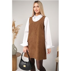 Женское офисное платье - сарафан Happyfox