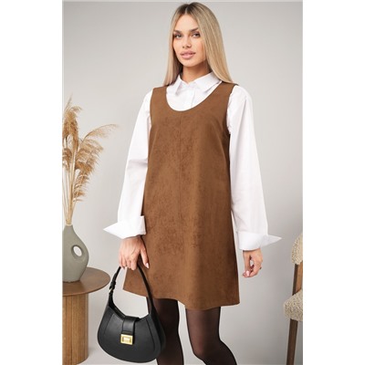 Женское офисное платье - сарафан Happyfox