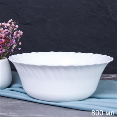 Тарелка глубокая суповая 800 мл Тюльпан / LHKW70 (white) /уп 6/48/ YF