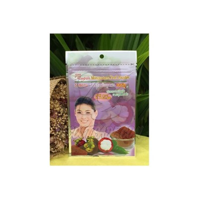 Маска от прыщей и черных точек из кожуры мангостина, Mangosteen Pell Powder 100%, 20 гр