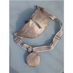 КОМБО испанские босоножки S44ACP+итальянская сумка PELLE- PAOLO BAGS 397 (450) Platino АКЦИЯ