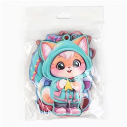 Ёлочная игрушка новогодняя , 4 шт, набор, милый