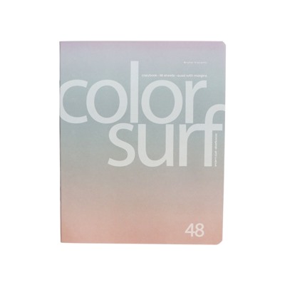 Тетрадь 48 листов, в клетку, Color Surf, МИКС